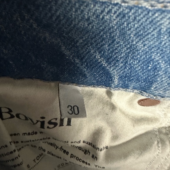 Boyish Tommy Stretch in Eternal Sunshine High Rise Straight Jeans Women 30 NWT - Picture 8 of 10